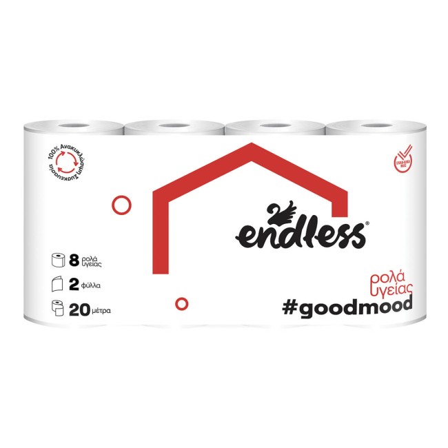Endless Goodmood Χαρτί Υγείας 2 φύλλα 8x62gr