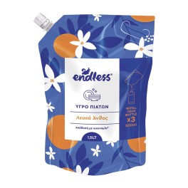 Endless Υγρό Πιάτων Λευκό Άνθος Ανταλλακτικό 1,5Lt