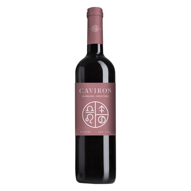Caviros Αγιωργίτικο Merlot Ερυθρός Οίνος 750ml