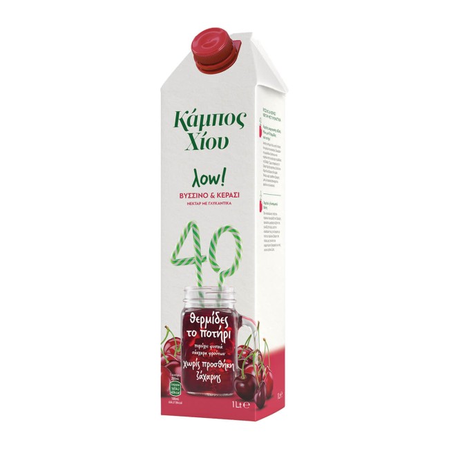 Κάμπος Χίου Χυμός Βύσσινο Κεράσι Low 1lt Κάμπος Χίου Χυμός Βύσσινο Κεράσι Low 1lt
