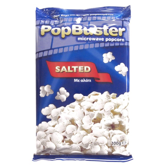 Popbuster Ποπ Κορν με Αλάτι για Μικροκύματα 100gr