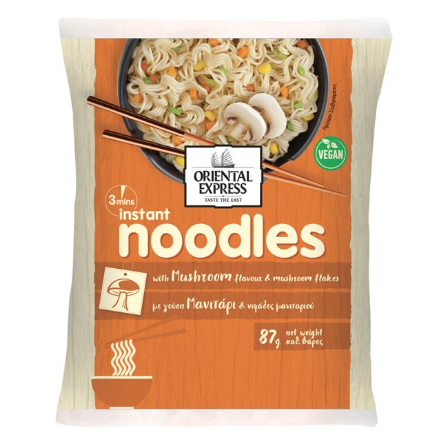 Oriental Express Instant Noodles Μανιτάρι 3 Λεπτών 87gr