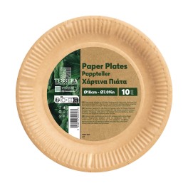 Tessera Πιάτα Χάρτινα 18cm 10τμχ