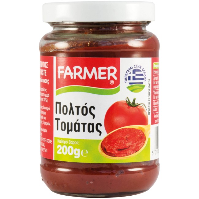 Farmer Πολτός Τομάτας Διπλής Συμπύκνωσης 200gr