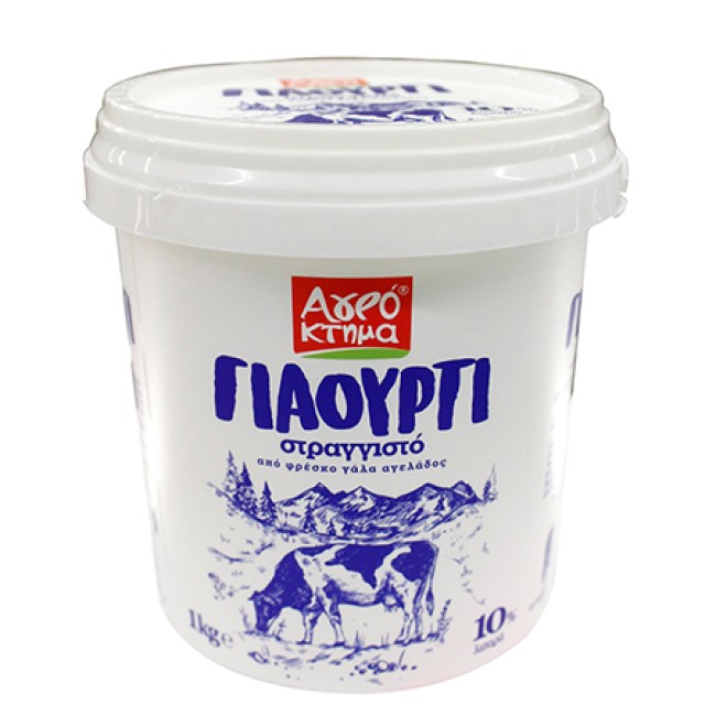 Αγρόκτημα Γιαούρτι Στραγγιστό 10% Λιπαρά 1kg