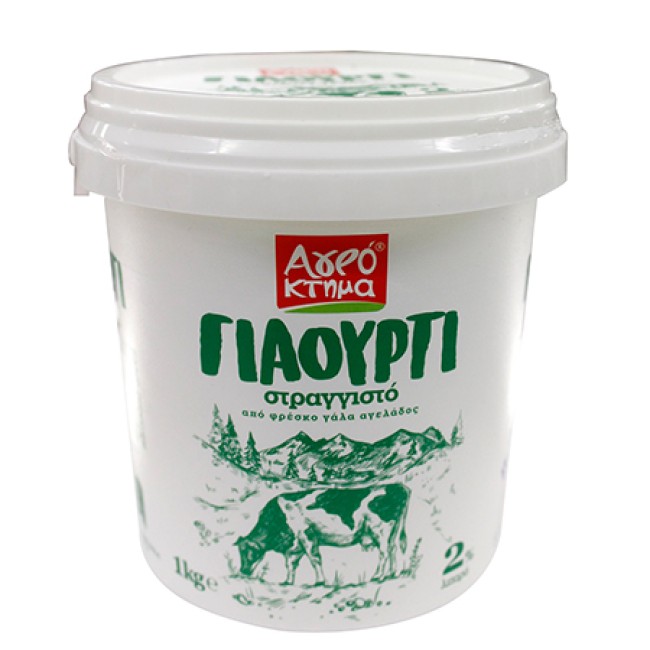 Αγρόκτημα Γιαούρτι Στραγγιστό 2% Λιπαρά 1kg