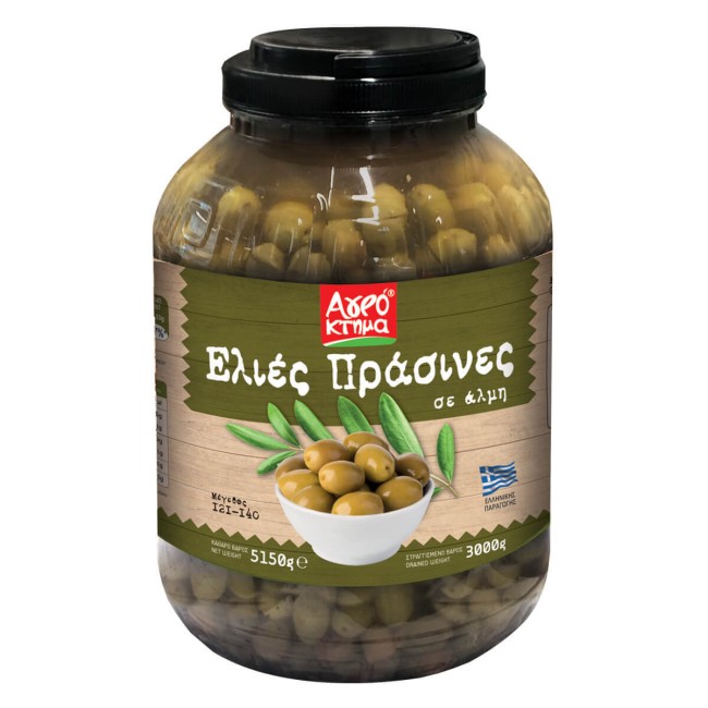 Αγρόκτημα Ελιές Πράσινες Νο 121-140  3Kg
