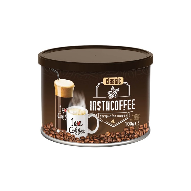Instacoffee Καφές Στιγμιαίος Κλασικός 100g