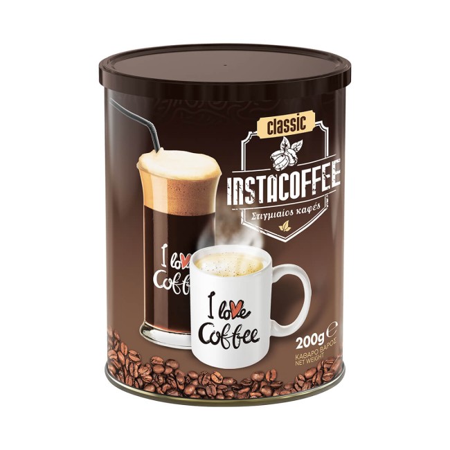 Instacoffee Καφές Στιγμιαίος Κλασικός 200g