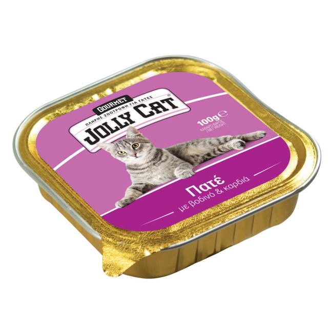 Jolly Cat Τροφή Γάτας Βοδινό Καρδιά 100g