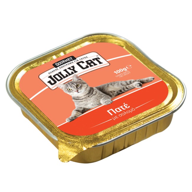 Jolly Cat Τροφή Γάτας Πατέ Με Σολομό 100g