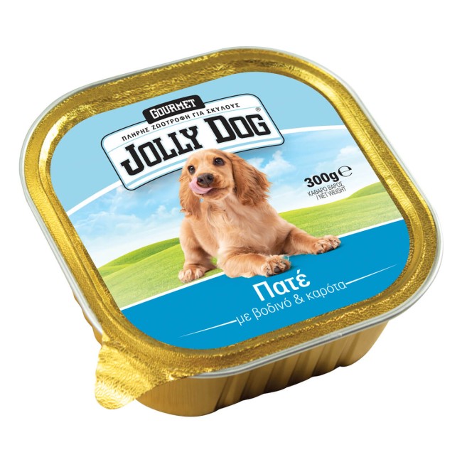 Jolly Dog Τροφή Σκύλου Πατέ Βοδινό Καρότα 300g Jolly Dog Τροφή Σκύλου Πατέ Βοδινό Καρότα 300g
