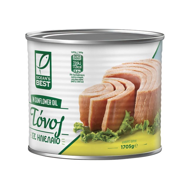 Ocean's Best Τόνος Σε Ηλιέλαιο 1,26Kg