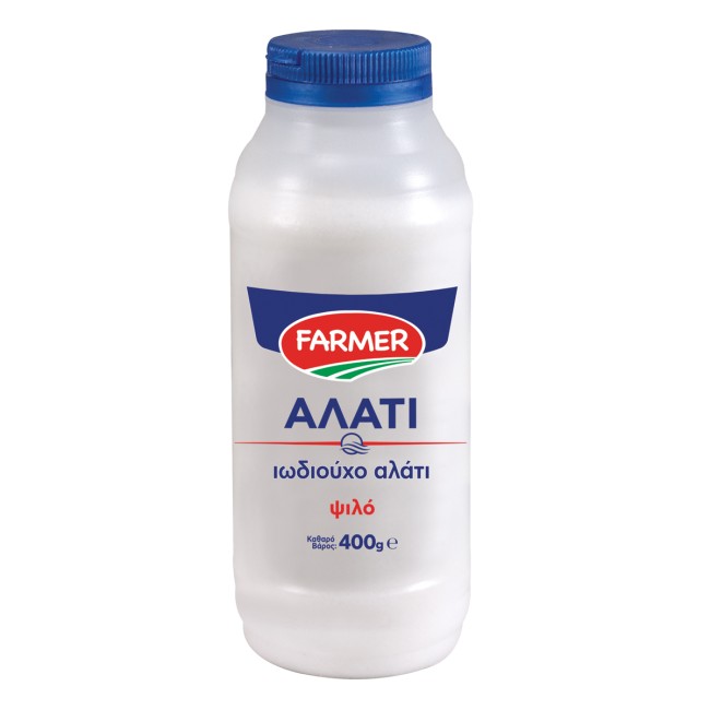 Farmer Αλάτι Ψιλό Πλαστική Φιάλη 400gr