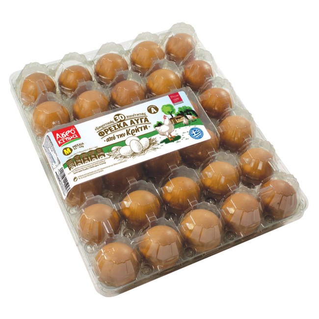 Αγρόκτημα Αυγά Κρήτης Medium 53-63gr 30τμχ