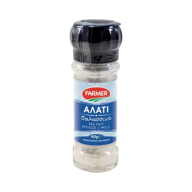 Farmer Θαλασσινό Αλάτι Γυάλινος Μύλος 107gr