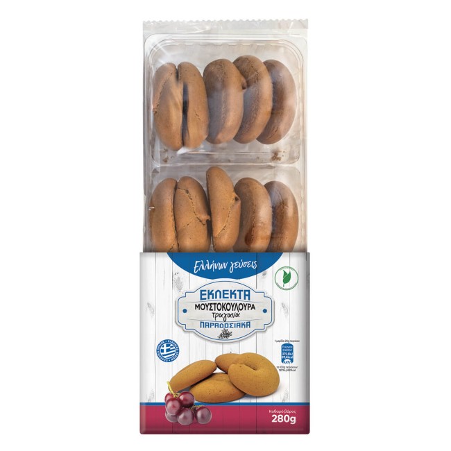 Παραδοσιακά Εκλεκτά Μουστοκούλουρα 280gr