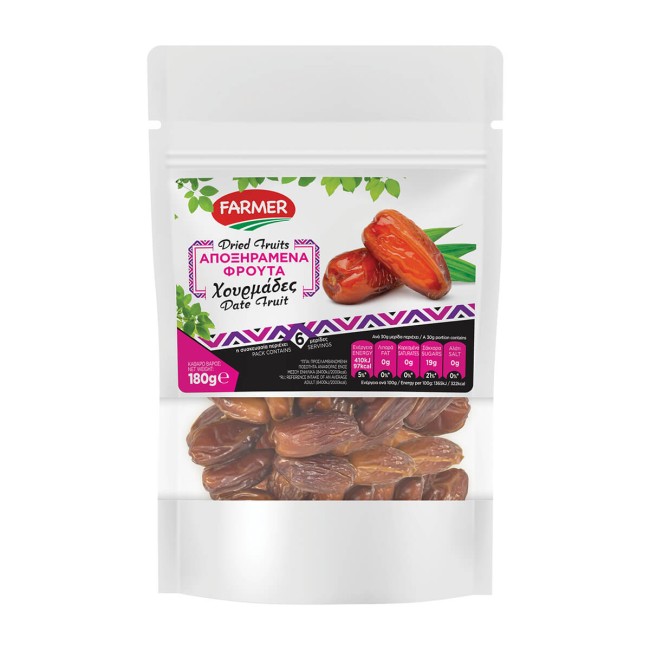 Farmer Χουρμάδες Απύρηνοι Αποξηραμένοι 180g