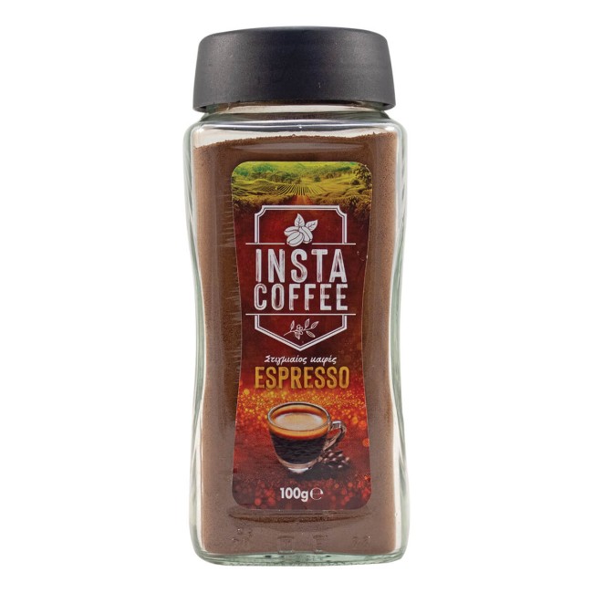Instacoffee Στιγμιαίος Καφές Espresso 100gr