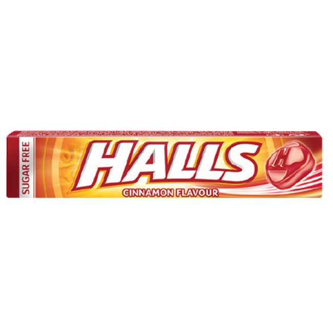 Halls Καραμέλες Κανέλα Χωρίς Ζάχαρη 32gr