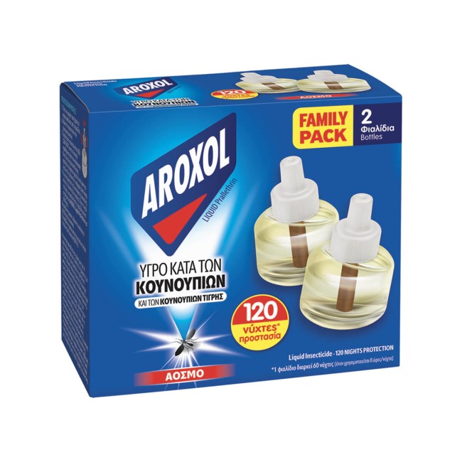 Aroxol Liquid Refill για 60 νύχτες 45ml  2τμχ