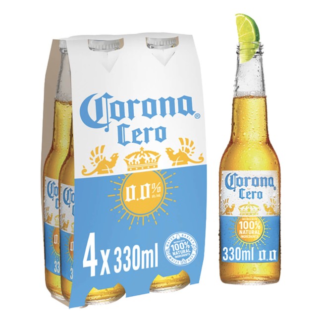 Corona Cero Μπύρα Χωρίς Αλκοόλ  4x330ml