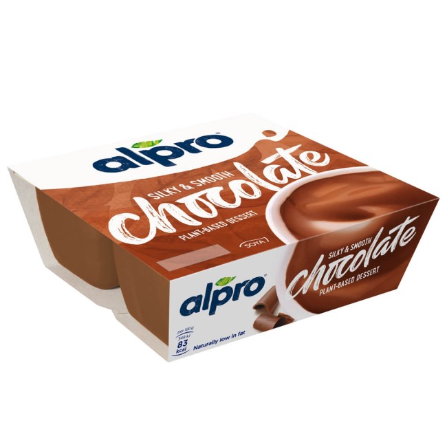 Alpro Επιδόρπιο Σόγιας με Μαύρη Σοκολάτα 4x125gr