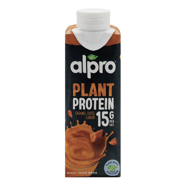 Alpro ρόφημα σόγιας high protein caramel coffee 250ml