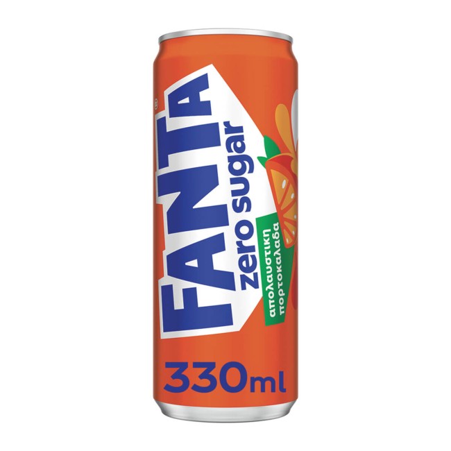 Fanta Πορτοκαλάδα  Με Ανθρακικό Zero 330ml