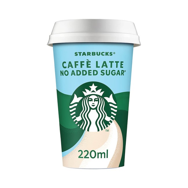 Starbucks Ρόφημα Καφέ Latte Χωρίς Ζάχαρη 220ml