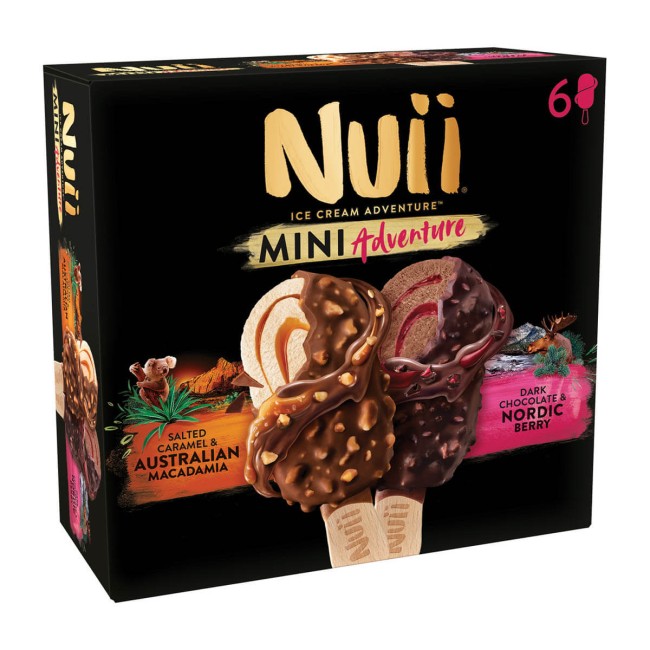 Nuii Mini Παγωτό Ξυλάκι Salted Caramel & Nordic Berry 6x55ml Nuii Mini Παγωτό Ξυλάκι Salted Caramel & Nordic Berry 6x55ml
