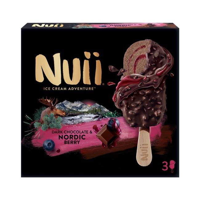 Nuii Mini Παγωτό Ξυλάκι Dark Chocolate & Nordic Berry 3x90ml Nuii Mini Παγωτό Ξυλάκι Dark Chocolate & Nordic Berry 3x90ml
