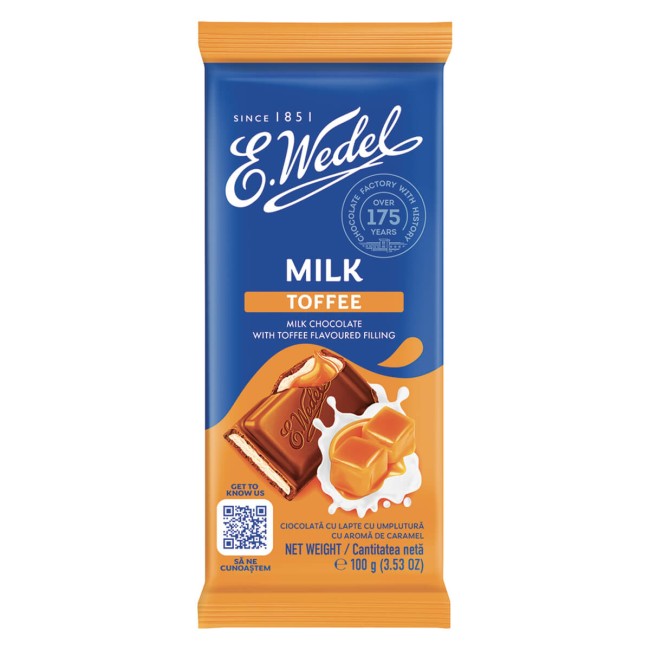 Wedel Σοκολάτα Γάλακτος Με Καραμέλα 100g