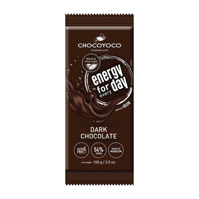 Chocoyoco Μαύρη Σοκολάτα 54% 100gr