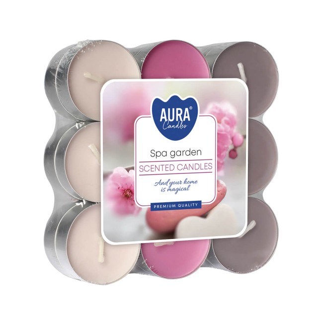 AURA Spa Garden Κεριά Ρεσώ 4 Ωρών 18τμχ
