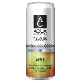 Aqua Carpatica Ανθρακούχο Νερό Με Γεύση Μήλο 330ml