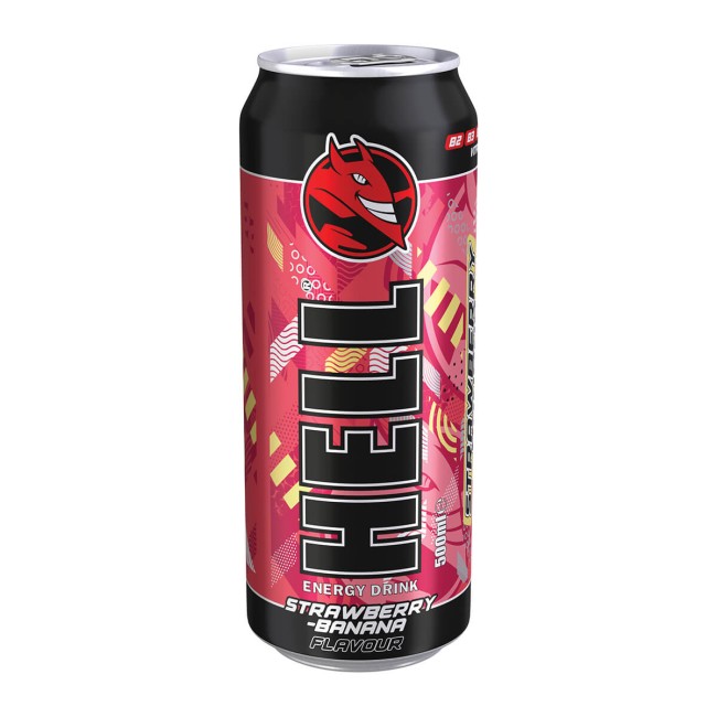 Hell Energy Drink Φράουλα- Μπανάνα 500ml
