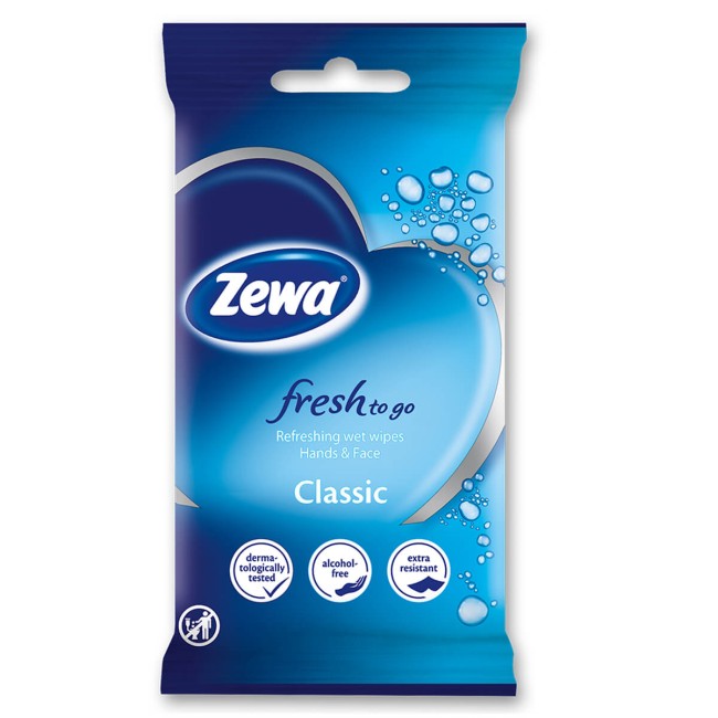 Zewa Υγρομάντηλα Fresh To Go 10τμχ