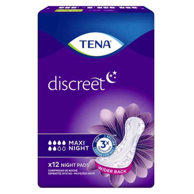 Tena Lady Σερβιέτες Maxi Night Discreet 12τμχ