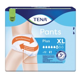 Tena Pants Plus XL Πάνες Ακράτειας 12τμχ