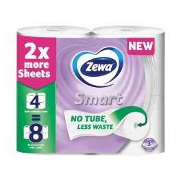 Zewa Smart Χαρτί Υγείας 3φύλλων 4τμχ 640g