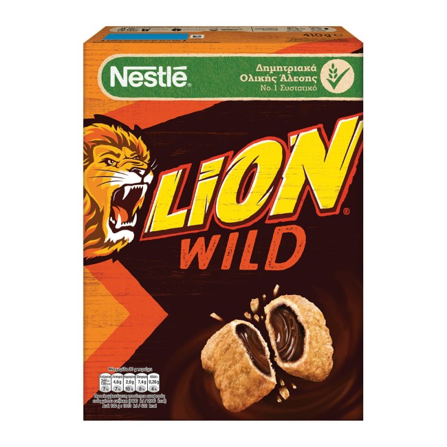 Lion Wild Δημητριακά με Σοκολάτα & Καραμέλα 410g