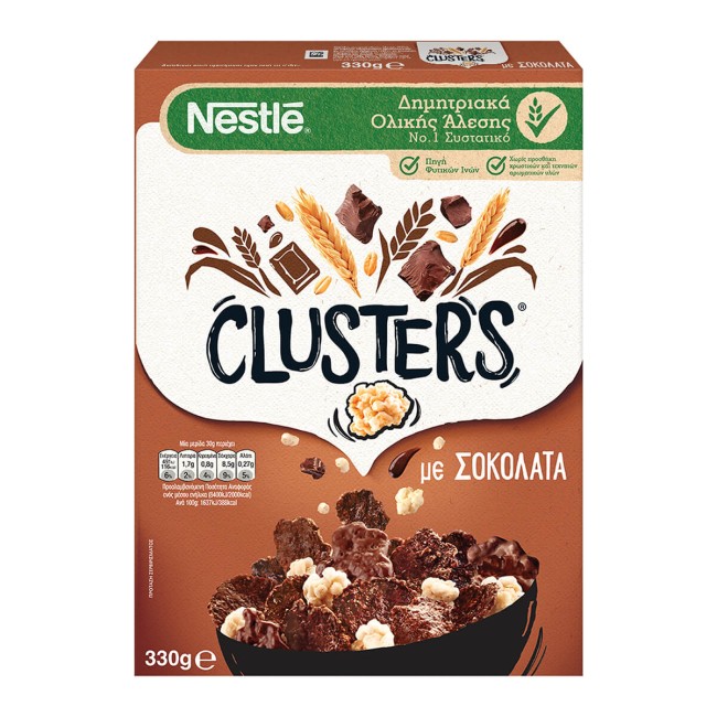 Clusters Δημητριακά Με Σοκολάτα 330g