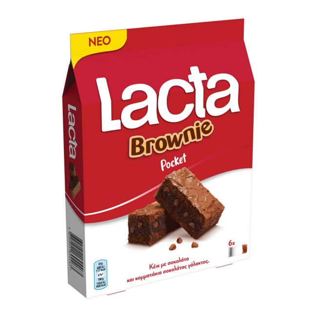 Lacta Κέικ Brownie Pocket 150gr