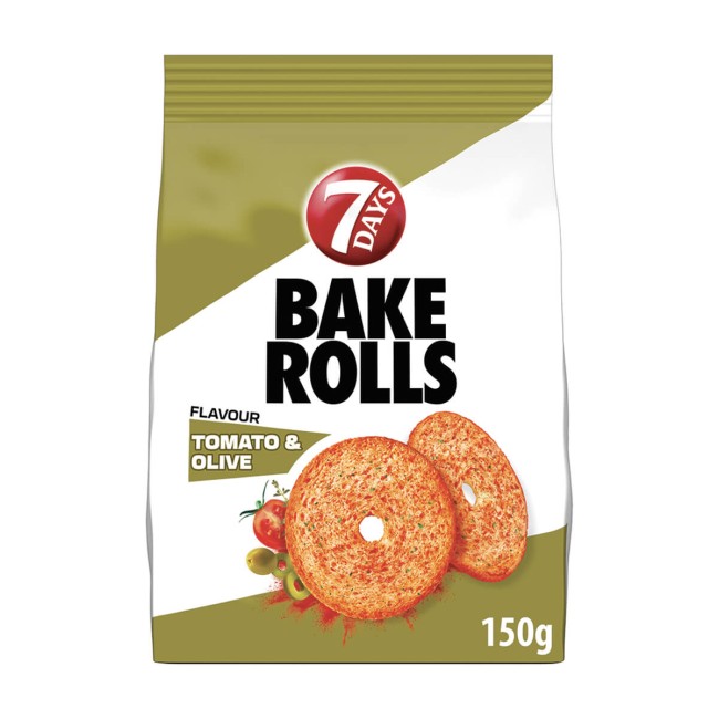 Bake Rolls Παξιμαδάκια Ντομάτα Ελιά 150g
