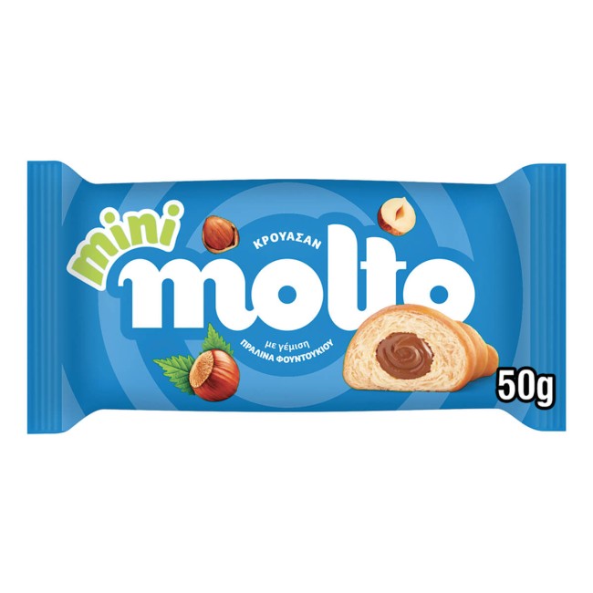 Molto Croissant Με Πραλίνα Φοντουκιού 50gr Molto Croissant Με Πραλίνα Φοντουκιού 50gr
