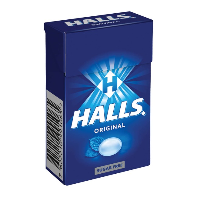 Halls Καραμέλες Original Χωρίς Ζάχαρη 28gr