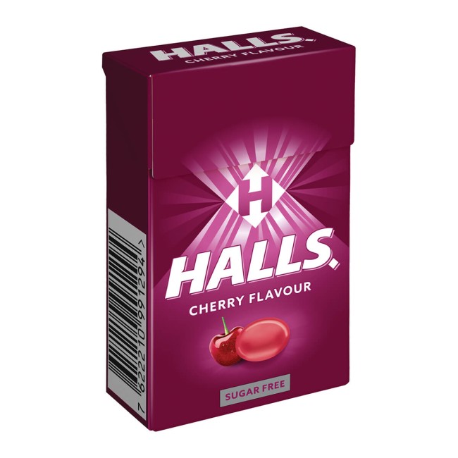 Halls Καραμέλες Κεράσι Χωρίς Ζάχαρη 28gr