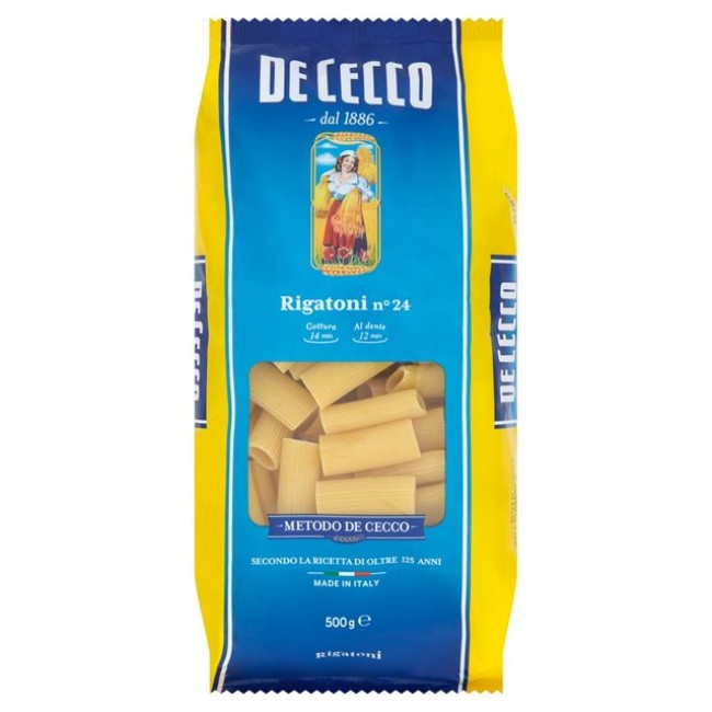 De Cecco Rigatoni No.24 Ριγκατόνι 500gr