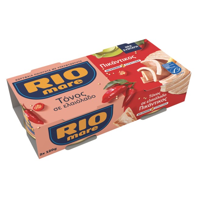 Rio Mare Τόνος Πικάντικος Σε Ελαιόλαδο 2x120gr